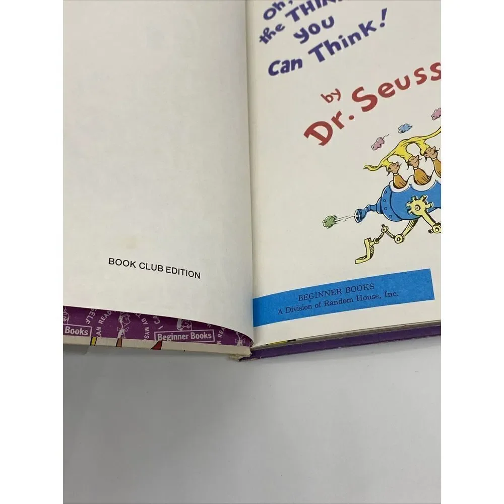 Dr Seuss Oh the Thinks You Can Think Beginner Book BCE Illust HC 1975 Vintage